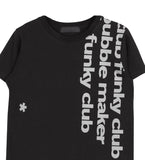Tess Funky Lettering Crop Tee