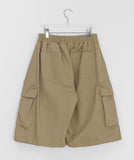 [unisex] Tolts Parachute Cargo Bermuda Banding Pants