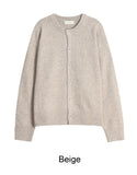 End round knit cardigan