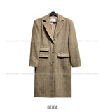 Benia Herringbone Long Coat