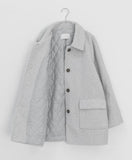 Riallo High Neck Boucle Half Coat