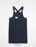 Konuki Pocket Denim Suspenders Long One Piece