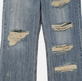 Break Damage Flare Denim Pants