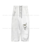 Vintage Damage White Wide Pants