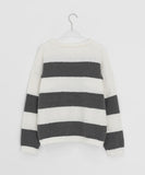 Erlv Boucle Stripe Round Knit
