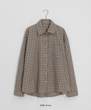 [unisex] Tend Check Over Long Sleeve Shirt