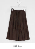 Tane Tiered Layered Midi Skirt