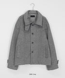 [unisex] Hyutani Wool Pocket Short Coat