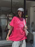 Flower Pigment Oversized Fit Short Sleeve