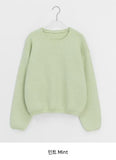 Hutenmo Basic Color Round Knit