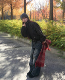 Malt Two-Way High-Neck Flight Jacket