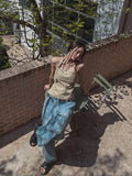 Swen Hand Washing Balloon Denim Pants