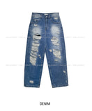Funky Damage Wide Denim Pants