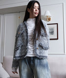 wool bokashi tweed jk