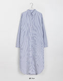 Roit Stripe Shirt Long One Piece