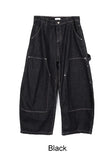 Defen Carpenter Wide Denim Pants