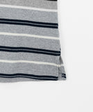 Ricoy Stripe Over Collar Long Sleeve Tee