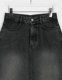 Peuhen Washing Denim Long Skirt
