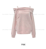 Mars Ribbon Off-Shoulder Knit