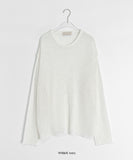 [unisex] Simty Linen Punching Over Knit