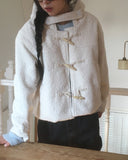 Zelga Fluffy Duffle Hood Short Jacket