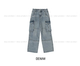 (UNISEX) Most Cargo Denim Pants