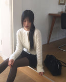 Ranch cable knit cardigan