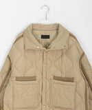 Kurunk color matching quilted padded jumper