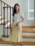 Deuelrin Mermaid Slit Skirt