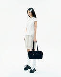 Layered Mesh Nylon Midi Skirt