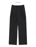 Rosy Two-Tuck Semi-Wide Slacks