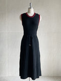 Madeu Color Matching Cardigan Rib Knit One Piece Set