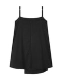 [mnem] Buckle Nylon Midi Dress