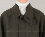 maxi Balmacaan coat
