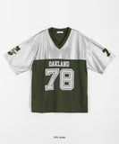 [unisex] Papon Sporty Glossy V-neck Short Sleeve Tee