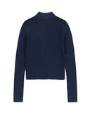 TWO TONE ZIP UP CARDIGAN