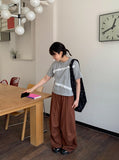 [unisex] Keiri pintuck banding parachute wide linen pants