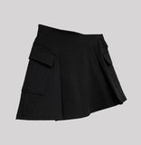 Hidden Cotton Pleats Skirt