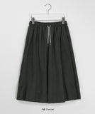 Lenna cut banding bermuda pants