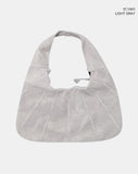 Pomu Croissant Cut Leather Hobo Shoulder Bag