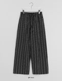 [unisex] Dalmasson Summer Banding Stripe Wide Pants