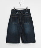 Inferred Summer Printing Denim Bermuda Pants