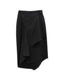 Luen Unbalanced Wrap Long Skirt