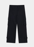 HEM BUTTON UTILITY CARGO SWEATPANTS