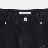 Aubert Lettering Wide Denim Pants