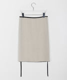 Horan dot layered wrap skirt