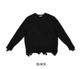 Space Damage Cable Knit