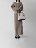 Low Button Cardigan Setup