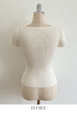 Metin Ribbed Twist Cap Knit