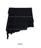 Festry unbalanced skirt